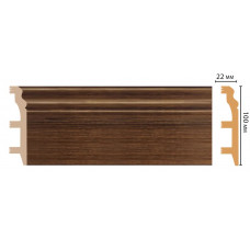 Цветной напольный плинтус Decomaster D232-74 ДМ (100*22*2400 мм)