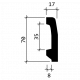 Плинтус Европласт 1.53.102 гибкий Пенополиуретан 2000*149,5*22 мм