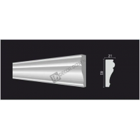 Молдинг малый Decor Dizayn 161 A Полистирол 2000*60*20 мм