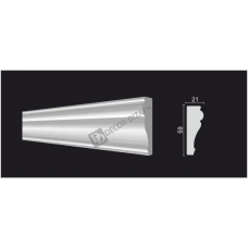 Молдинг малый Decor Dizayn 161 A Полистирол 2000*60*20 мм