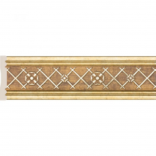 Бордюр Cosca W1080-1-G327 Полистирол Античное золото 2400*80*9 мм