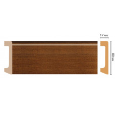 Цветной напольный плинтус Decomaster D235-75 ДМ (80*17*2400 мм)