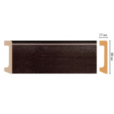 Цветной напольный плинтус Decomaster D235-433 ШК/20 (80*17*2400 мм)