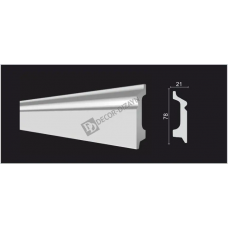Плинтус широкий Decor Dizayn DD122 Полистирол 2000*78*21 мм